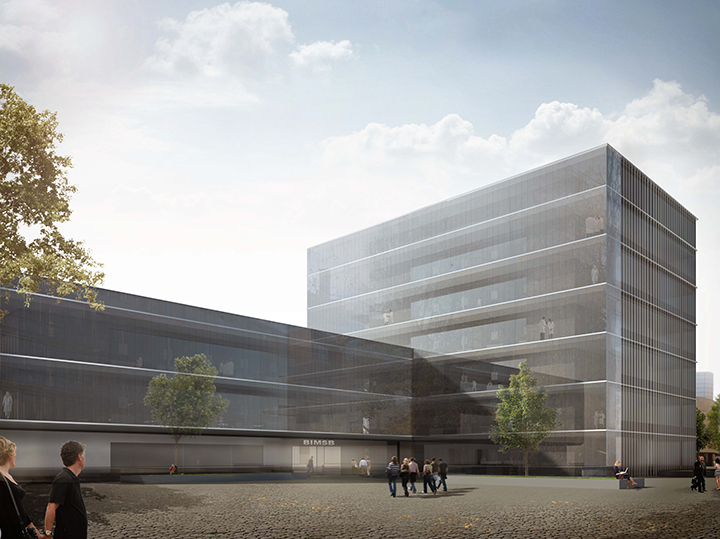 Visualisierung des Eingangsbereiches (Visualisierung: Volker Staab Architekten)